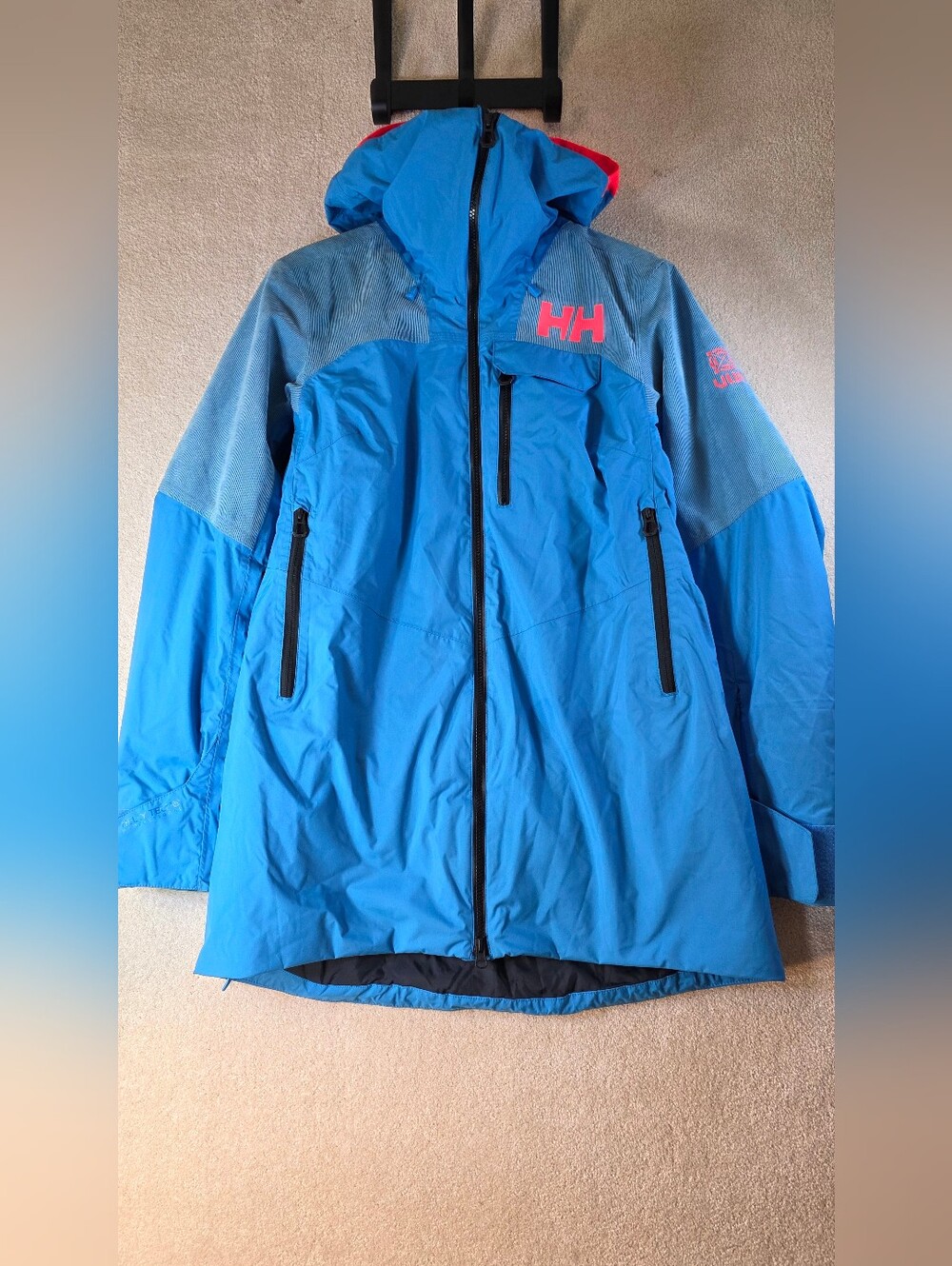 Helly Hansen W Whitewall Lifaloft ULLR Freeride Blue Skiing Winter Womens L